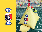 十三白插画师联名卡通画小粽零钱包