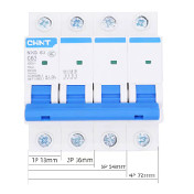 正泰断路器 NXB-63 4P 10A