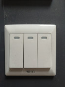 胜点开关VG白 三位大跷开关