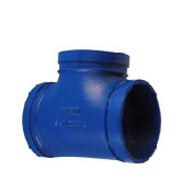 沟槽三通DN150 蓝件