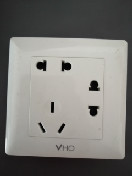 胜点开关VG白 七孔插座