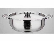 28cm美式复底不锈钢火锅钢盖