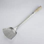 不锈钢木柄手打铲1.5厘