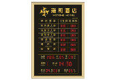 酒店遥控电子LED显示房价牌