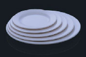 6寸浅圆盘菜盘骨碟底碟-1006