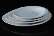 9寸圆形高低盘菜盘餐盘15-T2088