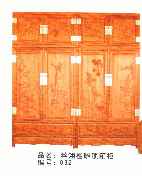 丝翎檀雕顶箱柜 032