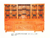 三组合书柜+龙凤大班枱（2.4、2.6、2.8米）060