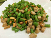 豆角炒肉丁