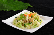 菜花兰豆炒腩肉
