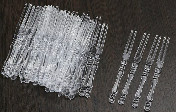 亚克力一次性透明水果叉10.5cm