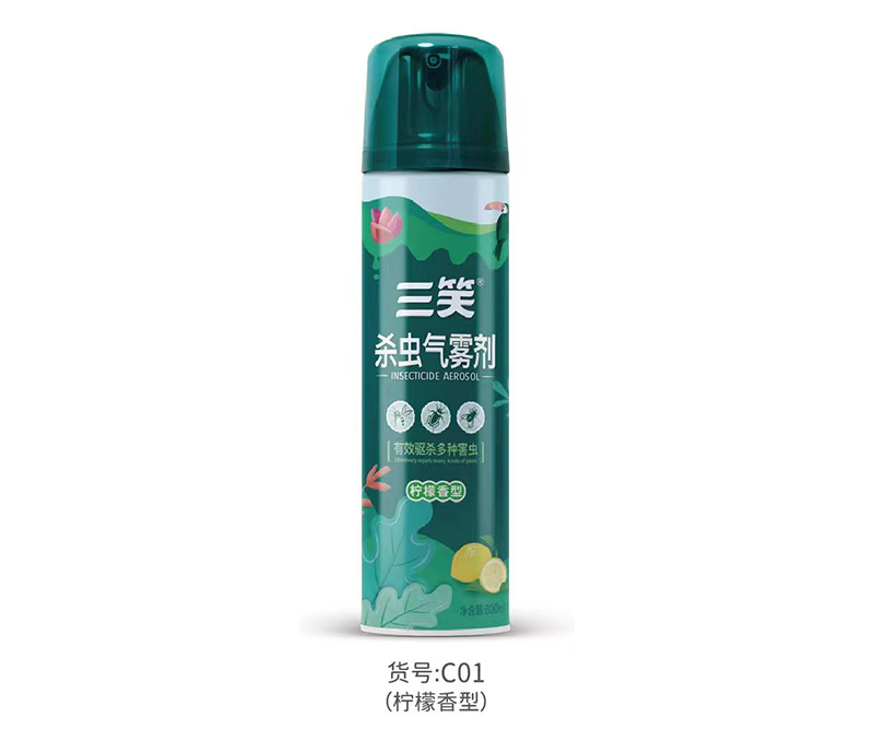600ml三笑杀虫气雾剂(柠檬)