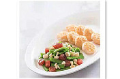 腊味兰豆炒虾饼