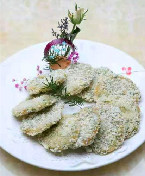 韭菜炸鱼饼